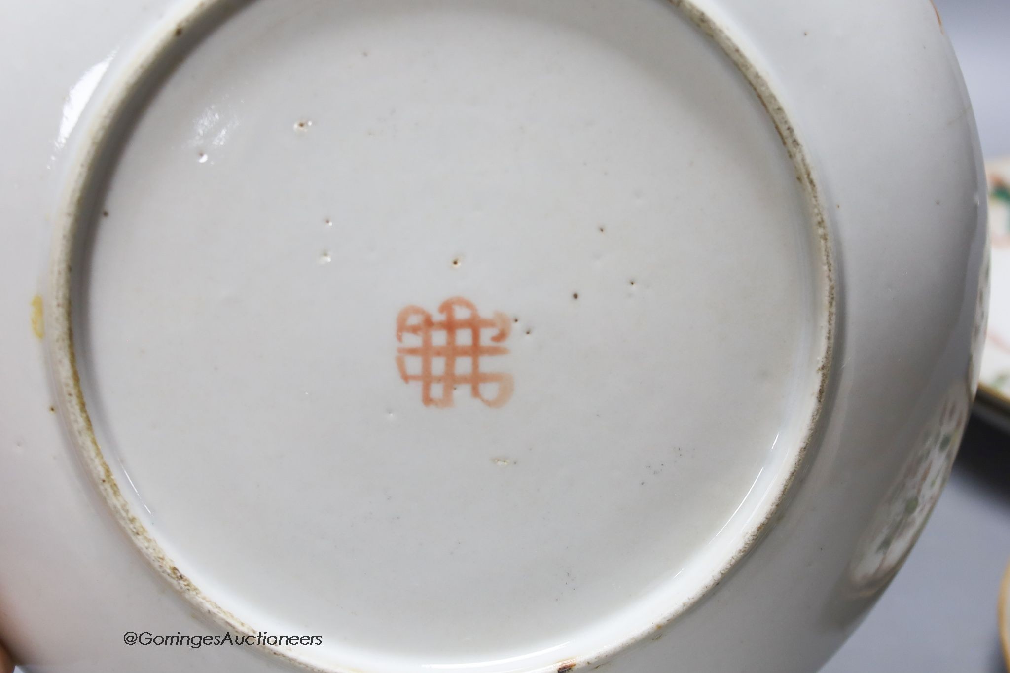 A collection of 19th century Chinese famille rose dishes